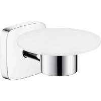 Мыльница Hansgrohe PuraVida 41502000, цвет хром, белый матовый