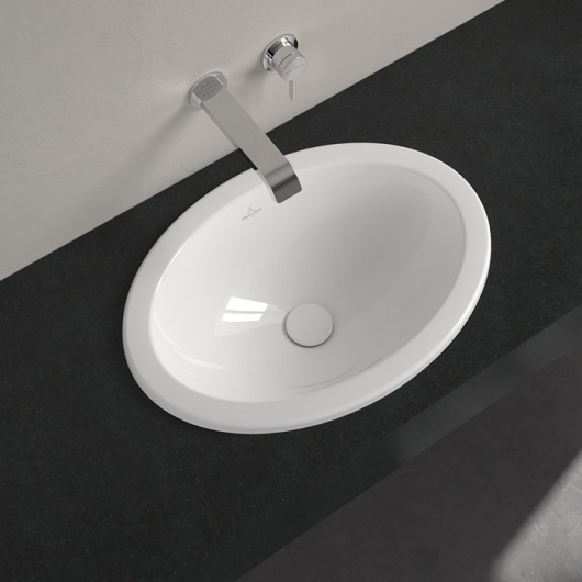 раковина встраиваемая villeroy&boch loop & friends 50.5 см, 4a610001, цвет альпийский белый