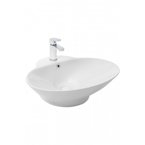 Раковина в ванную накладная WeltWasser Elbach 3072 59 см, 10000004584, белая