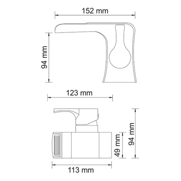 смеситель для раковины wasserkraft berkel 4869 цвет хром