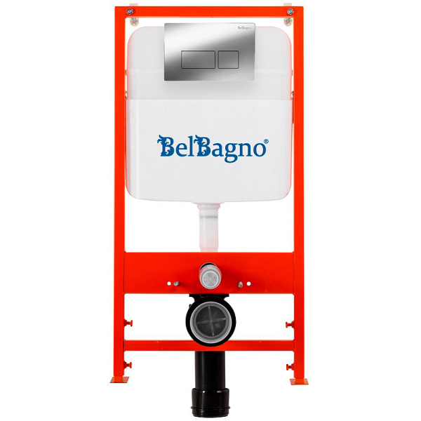 комплект инсталляции belbagno bb026/bb041cr с клавишей смыва цвет хром.