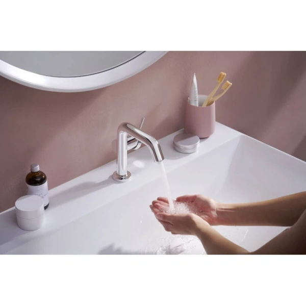смеситель hansgrohe tecturis s 73320000 для раковины, с донным клапаном, хром