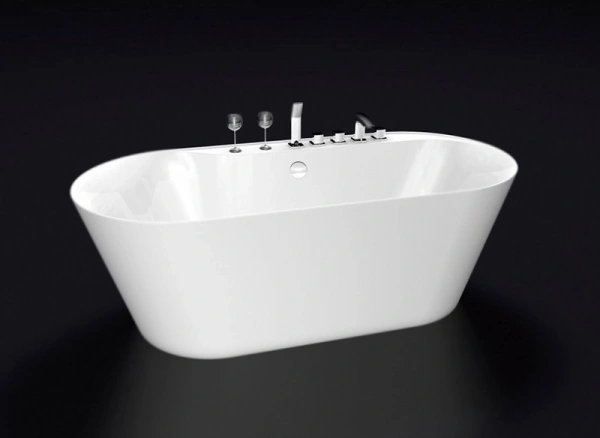 акриловая ванна belbagno bb14 178x84 белая