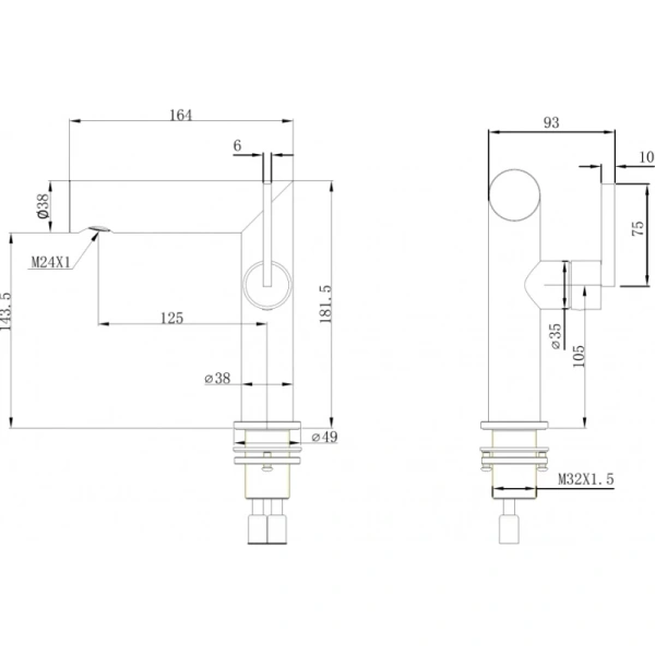 смеситель для раковины abber perfekte 316 af8a10bst нержавеющая сталь