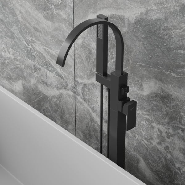 смеситель напольный для ванны nt bagno nera b nt42031