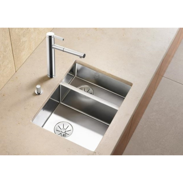 кухонная мойка blanco claron 340/180-u левая 521609