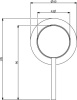 смеситель villeroy & boch dawn tvw10619a151k5 для раковины, черный матовый