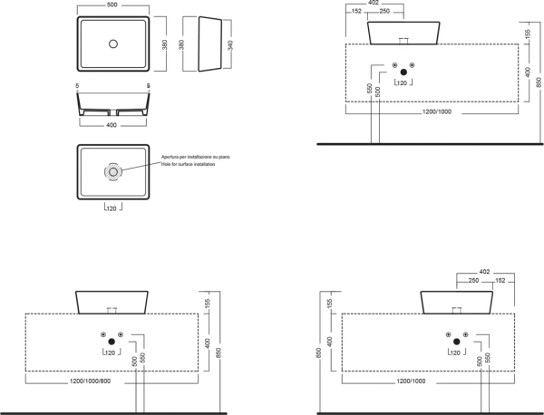 раковина hatria happy hour y1vh01 белая