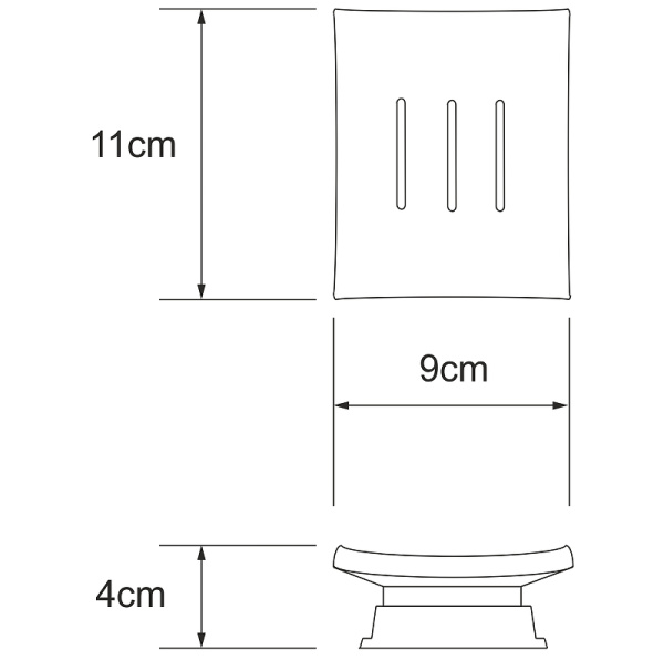 Мыльница WasserKRAFT Exter K-5529 цвет бронза светлая