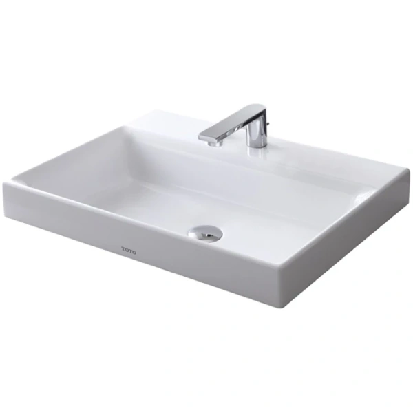 раковина toto mh l1616c полувстраиваемая, 60x46 см, cefiontect, белая