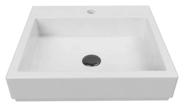 раковина bien infinitum inlg04601fd1w3000 46х46 см, накладная, белая