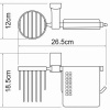 держатель туалетной бумаги и освежителя воздуха wasserkraft exter k-5259 с крышкой цвет бронза светлая