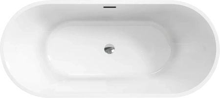 ванна акриловая отдельностоящая belbagno uno bb701-1400-720-k