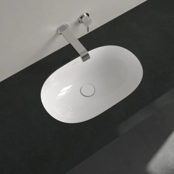 раковина встраиваемая villeroy & boch o novo 416250r1 , с покрытием ceramicplus, цвет альпийский белый