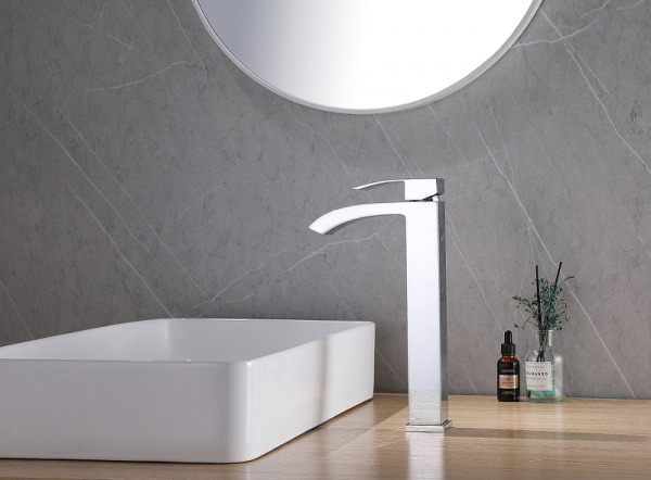 смеситель для раковины abber wasserfall af8611 хром 456114