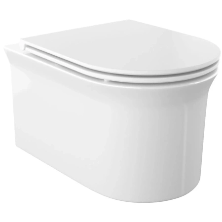 Унитаз подвесной IDDIS Sena SENRDSEi25 безободковый, с микролифтом