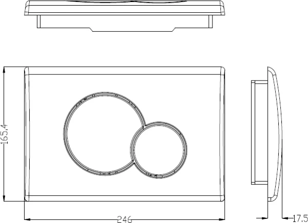 кнопка смыва weltwasser ww marberg 507 rd mt-bl черная матовая