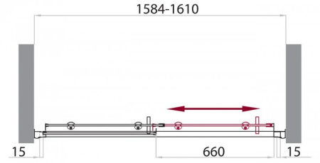 душевая дверь belbagno uno-bf-1-150-c-cr профиль хром, стекло прозрачное