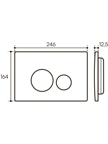кнопка aqueduto circulo novo cir0245