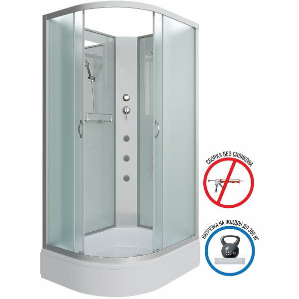 душевая кабина niagara classic 120х90 r ng-33294-14rbkg с гидромассажем