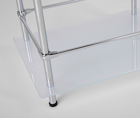 полка стеклянная wasserkraft k-4033 цвет хром