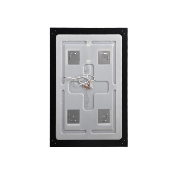 зеркало belbagno kraft 100 spc-kraft-1000-800-sens-nero с подсветкой, черное с сенсорным выключателем