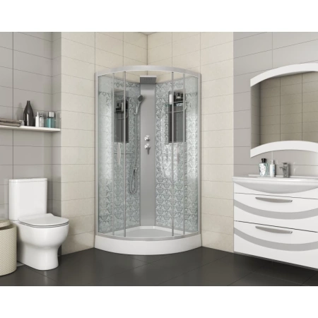 душевая кабина niagara luxe ng-7715wbk 90x90 без гидромассажа