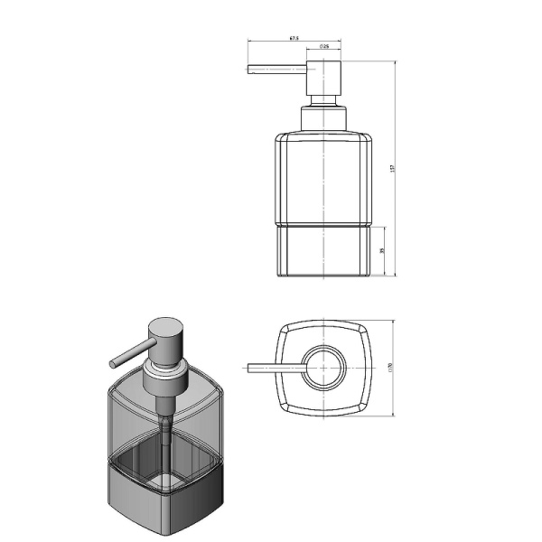 Дозатор Langberger Alster 11323A-BP