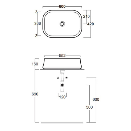 раковина накладная 60 см simas sharp sh 08 navy matt (синий матовый) раковина накладная 60 см simas sharp sh 08 navy matt (синий матовый)
