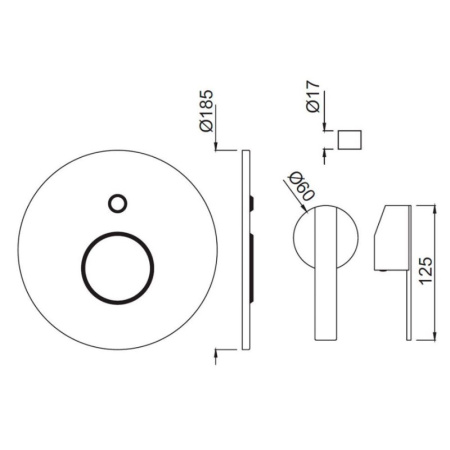 смеситель для ванны jaquar fonte fon-chr-40079k