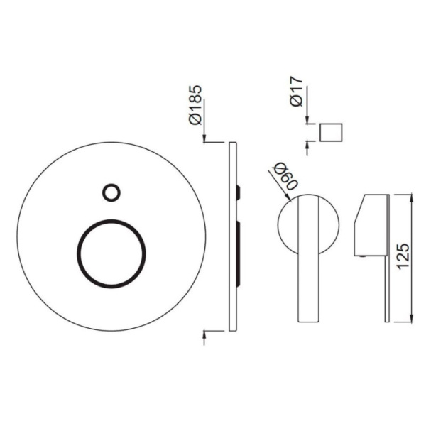 смеситель для ванны jaquar fonte fon-chr-40079k