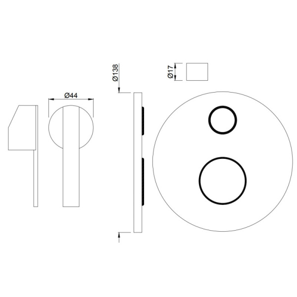 смеситель для ванны jaquar fonte fon-chr-40055k
