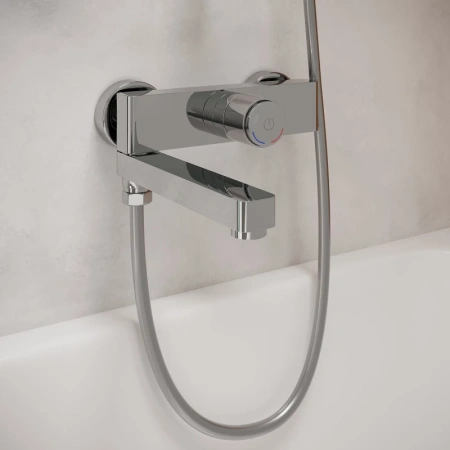 смеситель для ванны с душем iddis slide slisbbti02wa хром