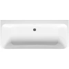 акриловая ванна 170х75 см aquanet perfect 13775-gw-mb код 00292986, цвет белый глянцевый/ черный матовый