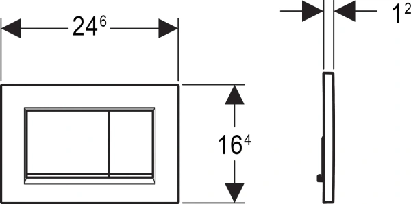 клавиша смыва geberit sigma 30 115.883.11.1 белый