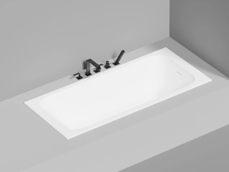 ванна из искусственного камня salini orlando kit 102122m 180x80 см, s-stone, цвет белый матовый