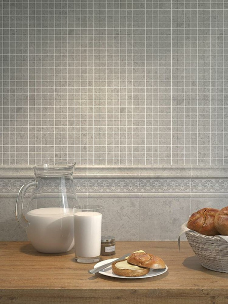 Керамическая плитка Kerama Marazzi Ферони серый матовый 8348 настенная 20х30 см
