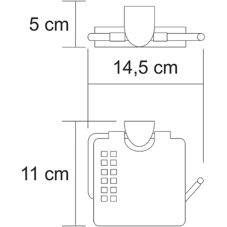 держатель туалетной бумаги wasserkraft kammel k-8325 с крышкой, цвет хром