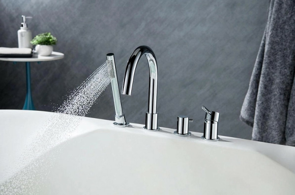 смеситель aquatek европа aq1348cr на борт ванны, хром