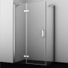 Душевой уголок WasserKRAFT Aller 120×90 L 10H07LWHITE профиль хром, стекло прозрачное