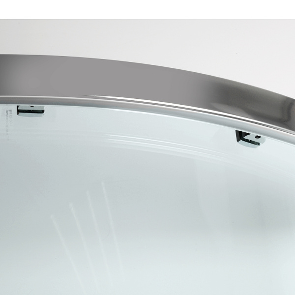 душевой уголок wasserkraft main 90×90 41s01 профиль хром, стекло прозрачное