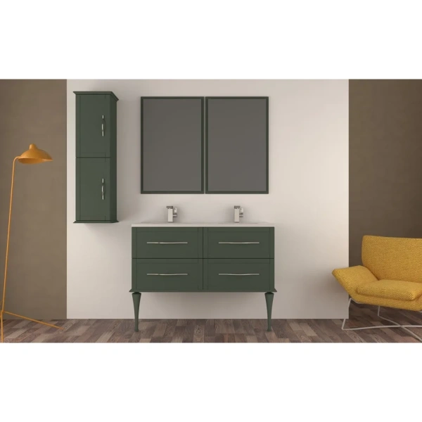 тумба под раковину cezares tiffany 55332 123,6 см, подвесная, verde opaco