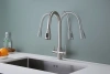 смеситель для кухни paulmark lange la214212-ni с подключением к фильтру, цвет никель