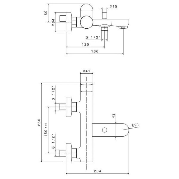 смеситель для ванны kerama marazzi ole 69440km.m0.071 золотой атласный