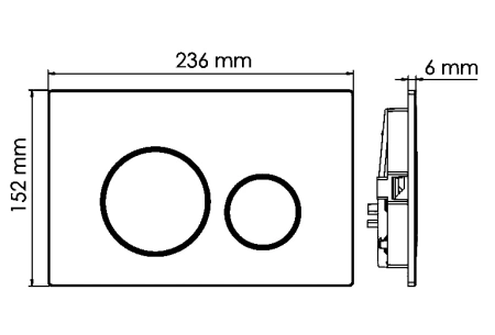 кнопка смыва для инсталляции wasserkraft rg02 для унитаза, абс-пластик, цвет розовое золото