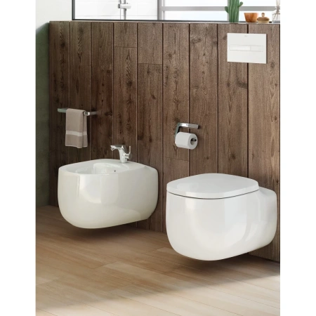 унитаз подвесной roca beyond 3460b7000 безободковый, белый