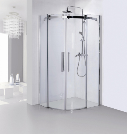 душевой уголок bravat wave 90×90 bs090.1202s профиль хром, стекло прозрачное