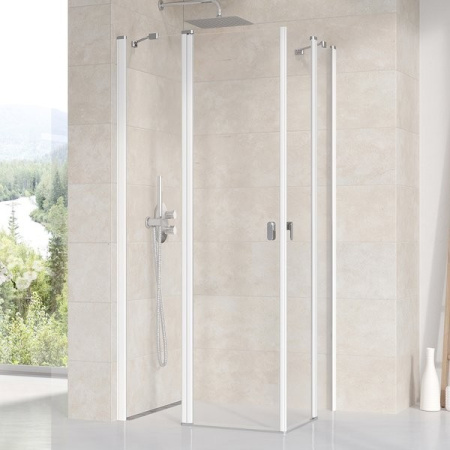 Душевой уголок Ravak Chrome CRV2-120 1QVG0100Z1 профиль белый, стекло прозрачное