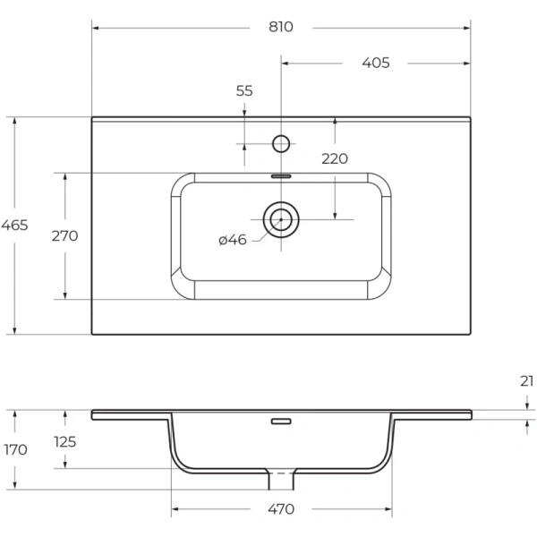 раковина полувстраиваемая belbagno bb800etl белая