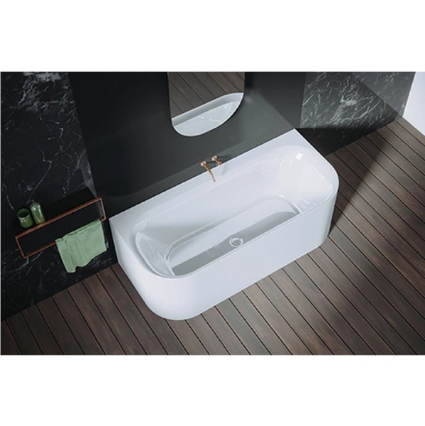 акриловая ванна riho desire back2wall velvet sparkle system b089014105 180x84 белая матовая с led